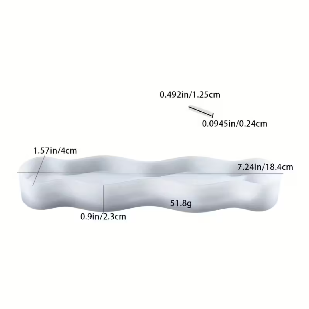 Craftto Dalgalı Modern Stil Tütsülük Silikon Kalıbı