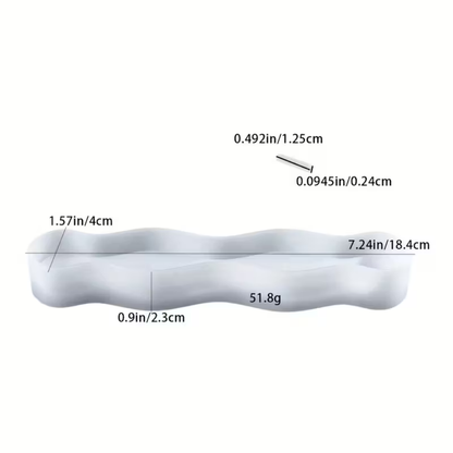 Craftto Dalgalı Modern Stil Tütsülük Silikon Kalıbı