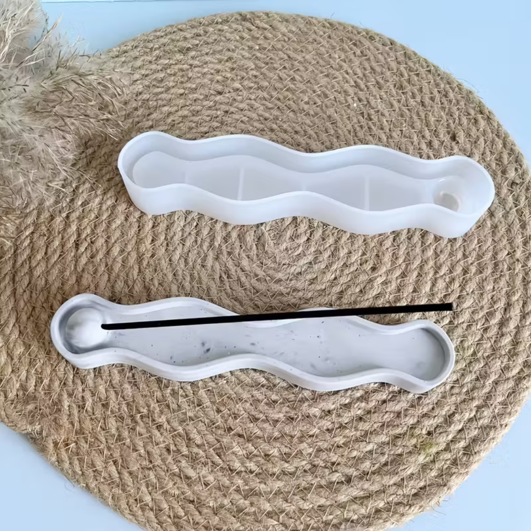 Craftto Dalgalı Modern Stil Tütsülük Silikon Kalıbı