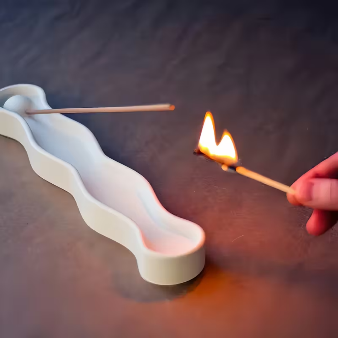 Craftto Dalgalı Modern Stil Tütsülük Silikon Kalıbı