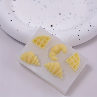 Craftto Dekoratif Waffle- Kruvasan Silikon Kalıp