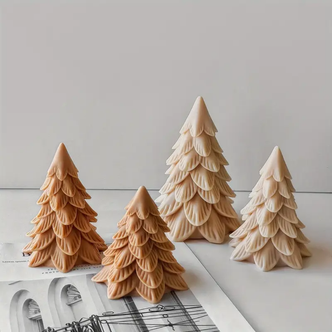 Craftto Modern Yılbaşı Ağacı Christmas Silikon Mum Kalıbı