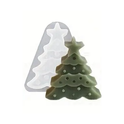 Craftto Yılbaşı Ağacı Christmas Silikon Mum Kalıbı