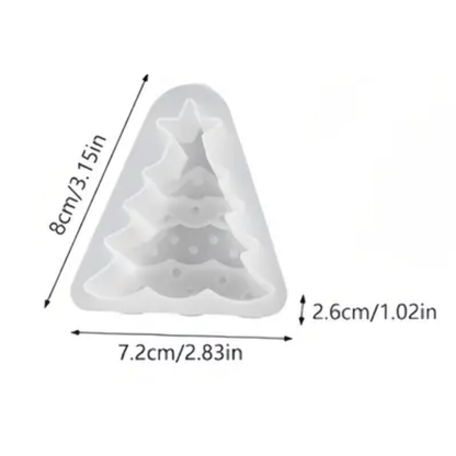 Craftto Yılbaşı Ağacı Christmas Silikon Mum Kalıbı