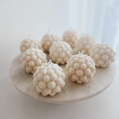 Craftto Yuvarlak Bubble Silikon Mum Kalıbı