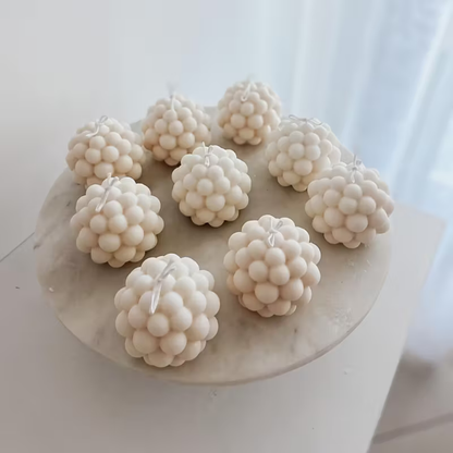 Craftto Yuvarlak Bubble Silikon Mum Kalıbı