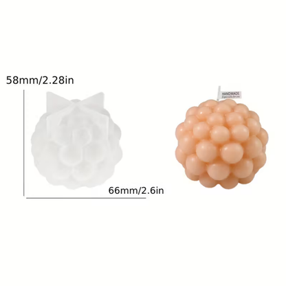 Craftto Yuvarlak Bubble Silikon Mum Kalıbı