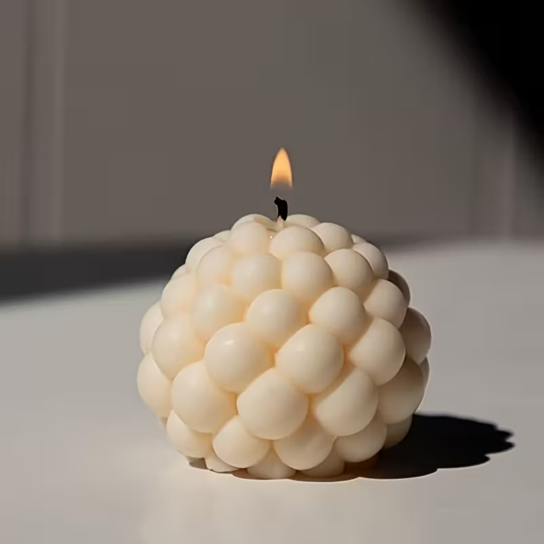 Craftto Yuvarlak Bubble Silikon Mum Kalıbı