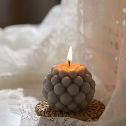 Craftto Yuvarlak Bubble Silikon Mum Kalıbı